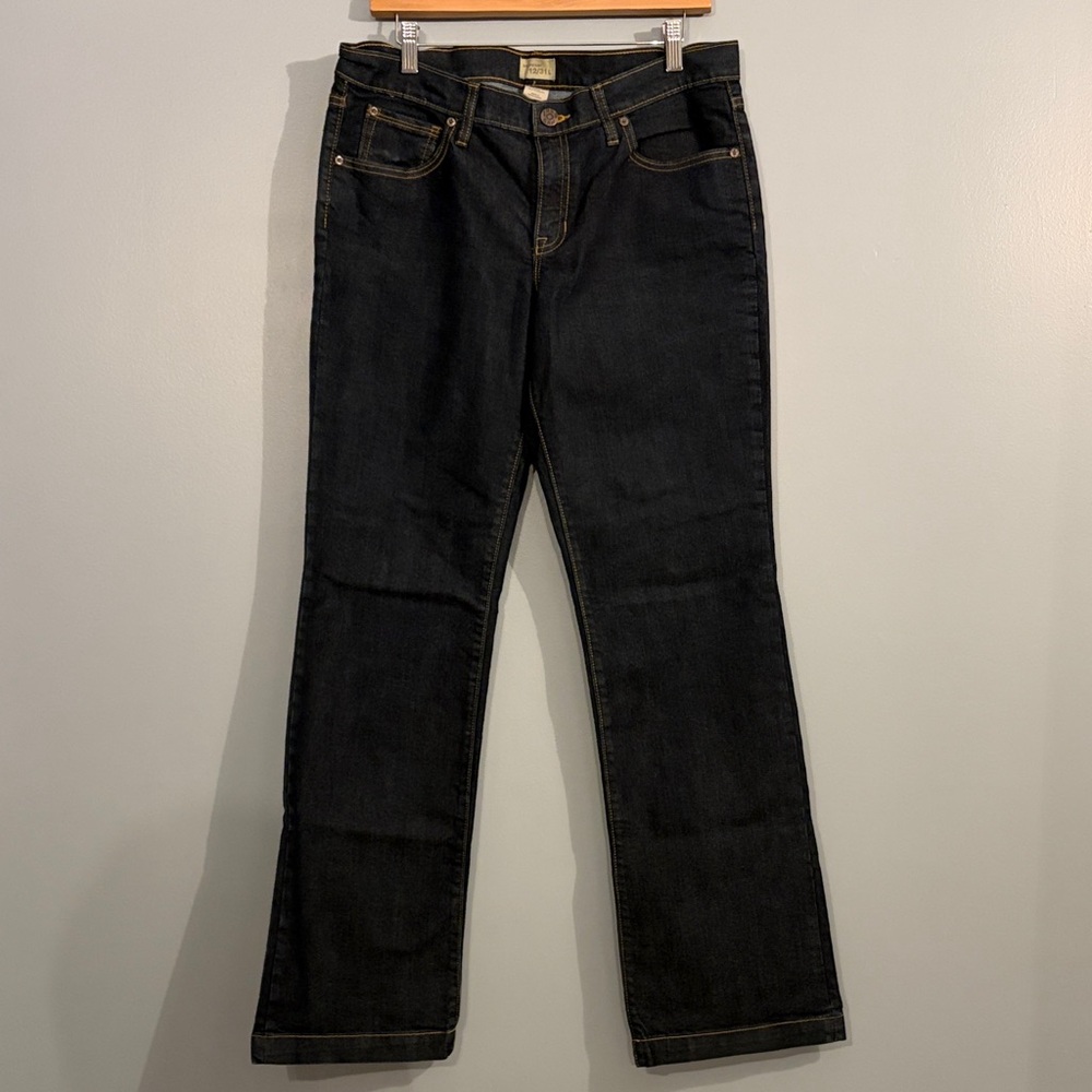GAP Women's Long and Lean Dark Boot Cut Jeans